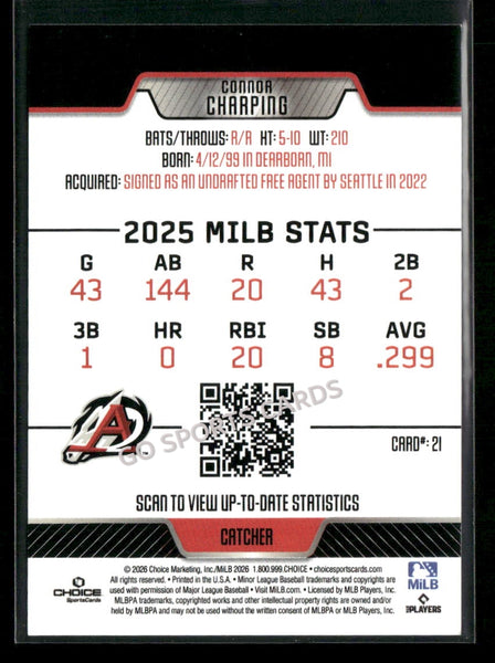 2026 Arkansas Travelers Connor Charping