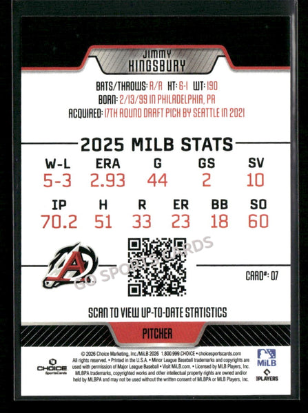 2026 Arkansas Travelers Jimmy Kingsbury