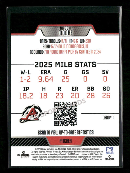 2026 Arkansas Travelers Brock Moore