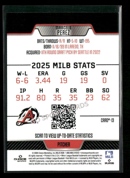 2026 Arkansas Travelers Marcelo Perez