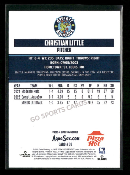 2026 Everett AquaSox Christian Little