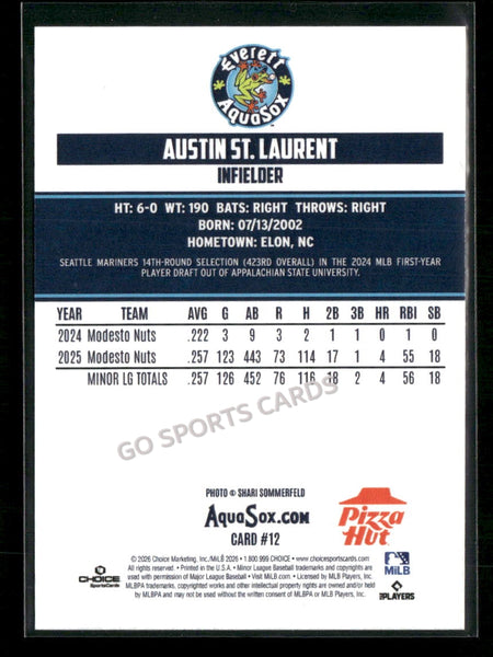 2026 Everett AquaSox Austin St Laurent