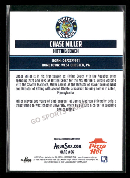 2026 Everett AquaSox Chase Miller