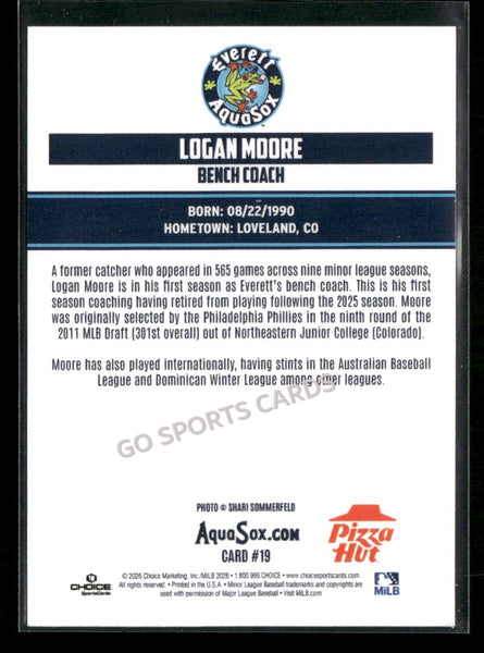 2026 Everett AquaSox Logan Moore