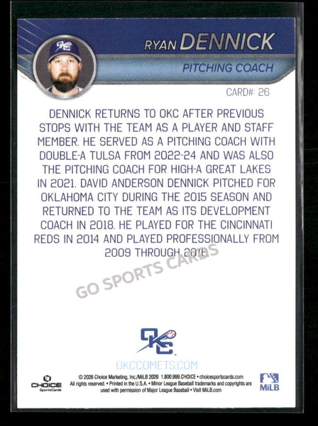 2026 Oklahoma City Comets Ryan Dennick