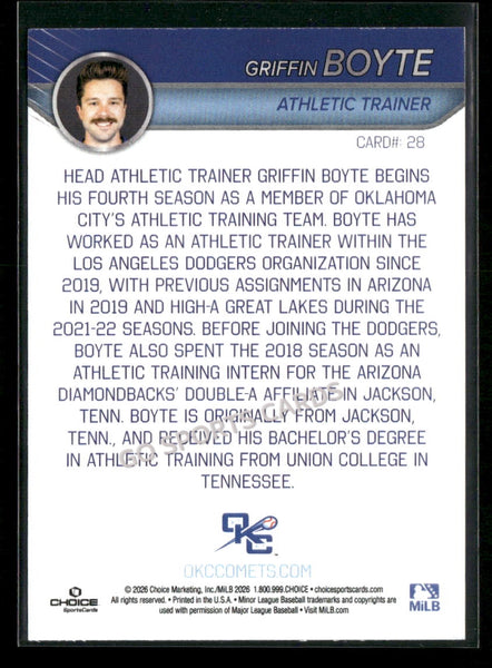 2026 Oklahoma City Comets Griffin Boyte