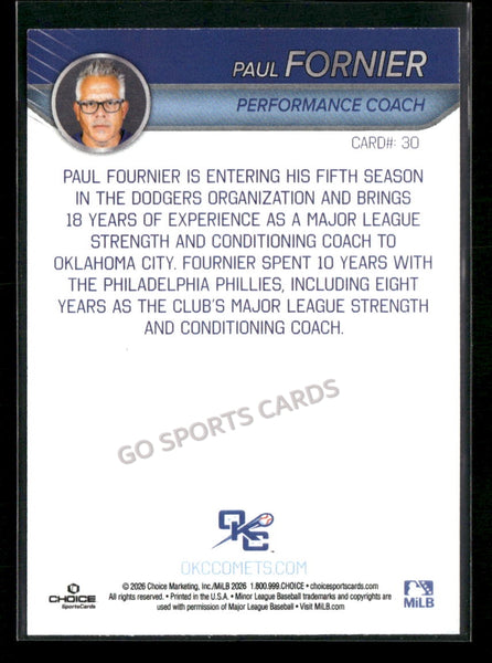 2026 Oklahoma City Comets Paul Fornier