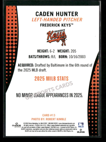 2026 Frederick Keys Caden Hunter