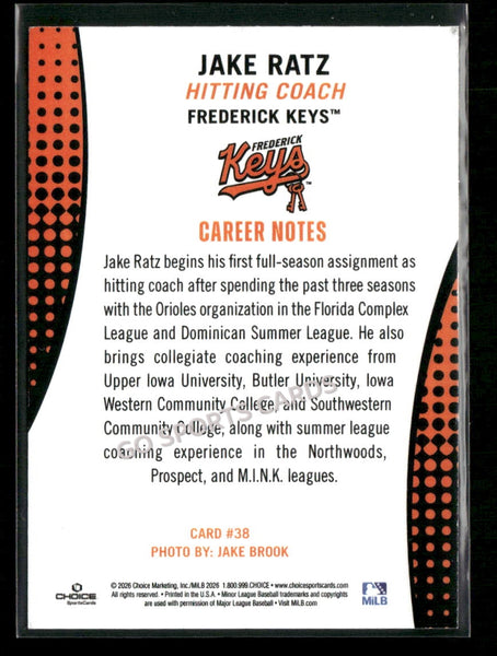 2026 Frederick Keys Jake Ratz