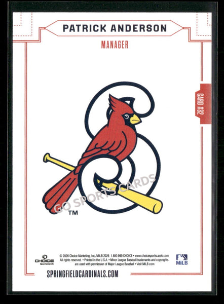 2026 Springfield Cardinals Patrick Anderson