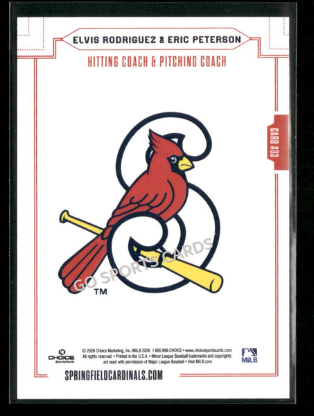 2026 Springfield Cardinals Elvis Rodriguez Eric Peterson
