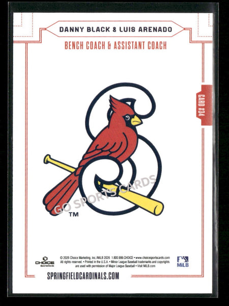 2026 Springfield Cardinals Danny Black Luis Arenado