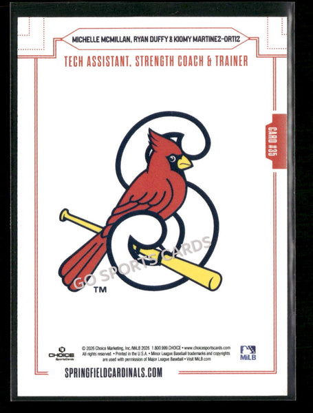 2026 Springfield Cardinals Michelle McMillan Ryan Duffy Kiomy Martinez Ortiz