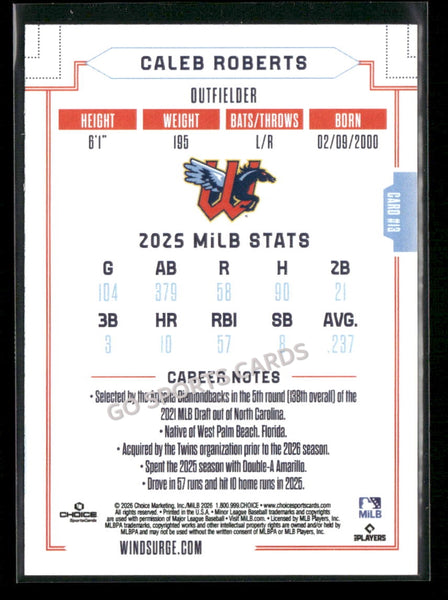 2026 Wichita Wind Surge Caleb Roberts