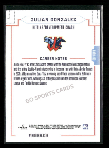 2026 Wichita Wind Surge Julian Gonzalez