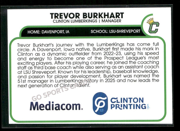 2026 Clinton LumberKings Trevor Burkhart