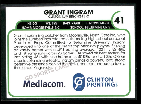 2026 Clinton LumberKings Grant Ingram
