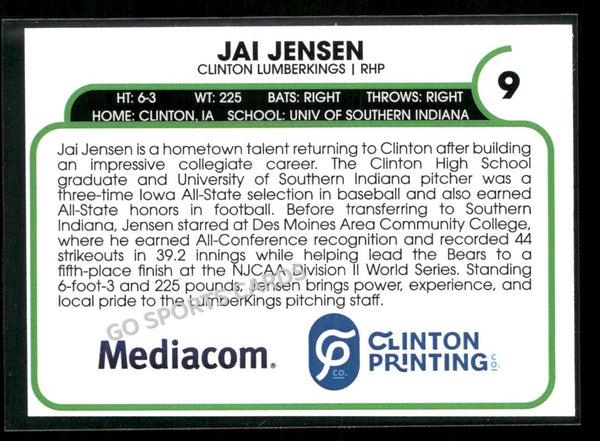 2026 Clinton LumberKings Jai Jensen