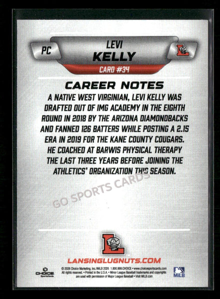 2026 Lansing Lugnuts Levi Kelly