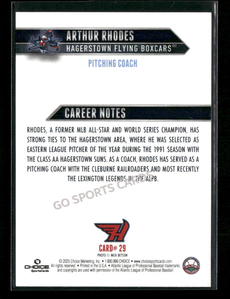 2025 Hagerstown Flying Boxcars Arthur Rhodes