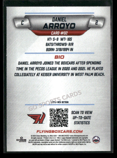2026 Hagerstown Flying Boxcars Daniel Arroyo
