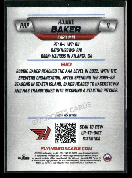 2026 Hagerstown Flying Boxcars Robbie Baker