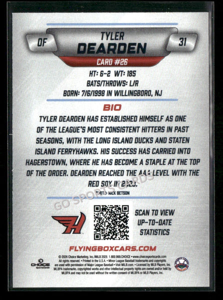 2026 Hagerstown Flying Boxcars Tyler Dearden