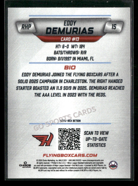 2026 Hagerstown Flying Boxcars Eddy Demurias