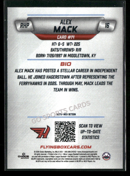 2026 Hagerstown Flying Boxcars Alex Mack