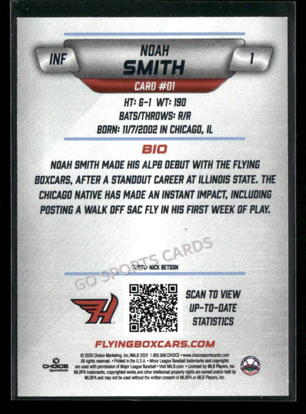 2026 Hagerstown Flying Boxcars Noah Smith