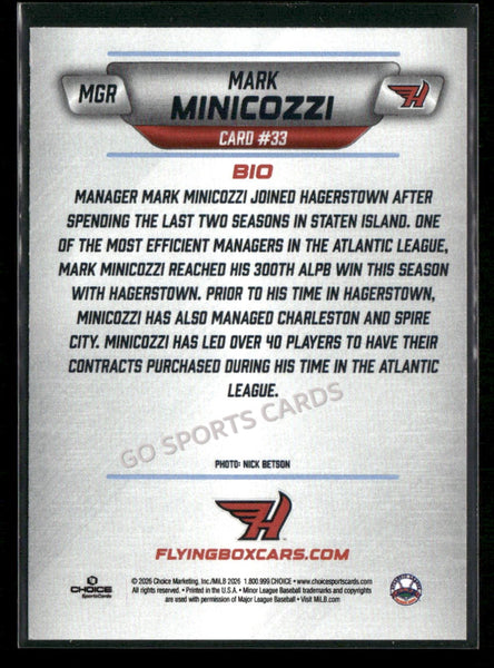 2026 Hagerstown Flying Boxcars Mark Minicozzi
