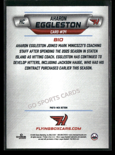 2026 Hagerstown Flying Boxcars Aharon Eggleston