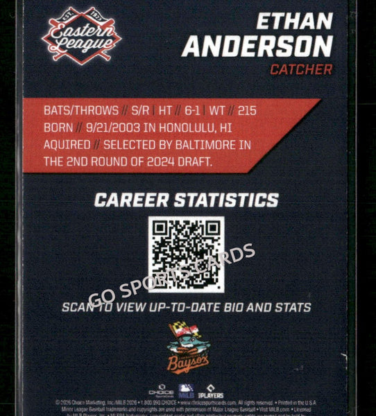 2026 Eastern League Top Prospects 2nd Ethan Anderson