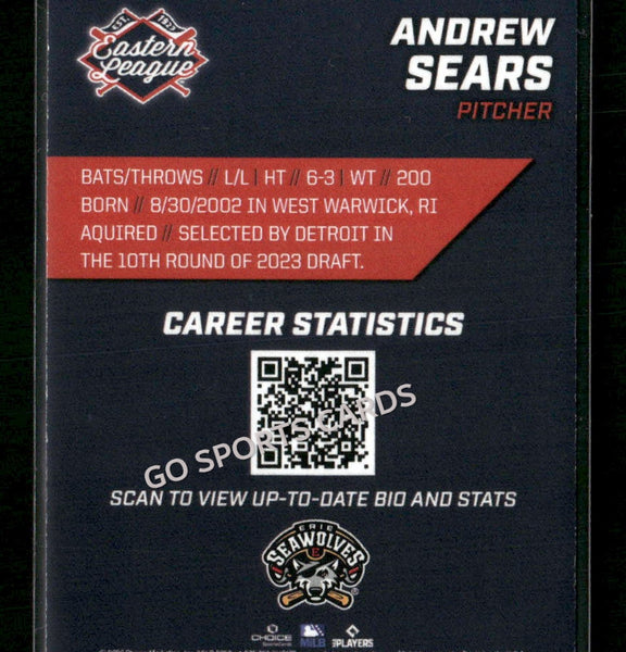 2026 Eastern League Top Prospects 2nd Andrew Sears