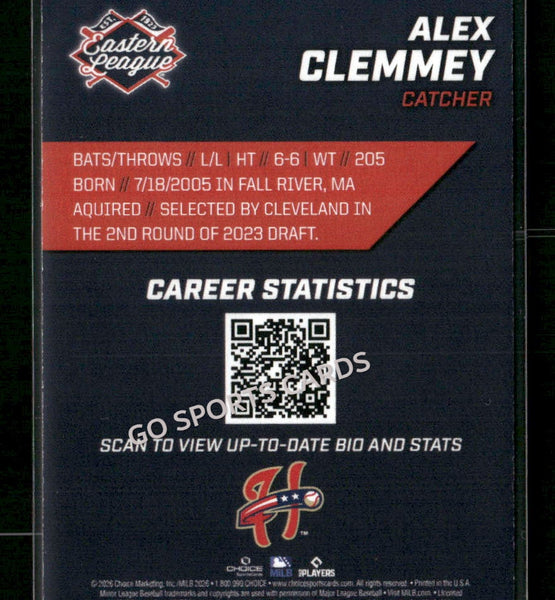 2026 Eastern League Top Prospects 2nd Alex Clemmey
