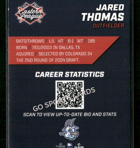 2026 Eastern League Top Prospects 2nd Jared Thomas