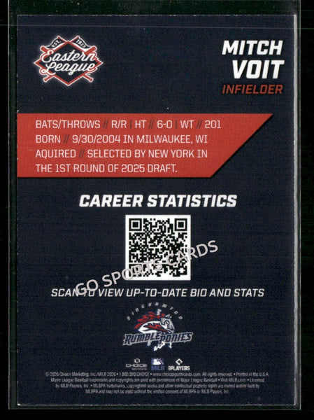 2026 Eastern League Top Prospects 2nd Mitch Voit