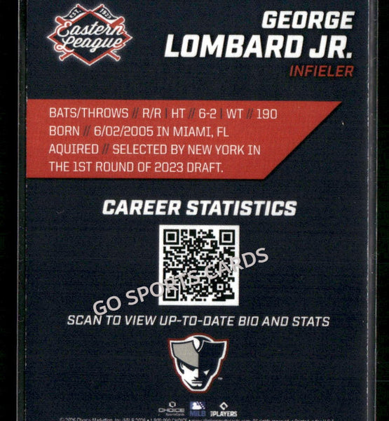 2026 Eastern League Top Prospects 2nd George Lombard Jr