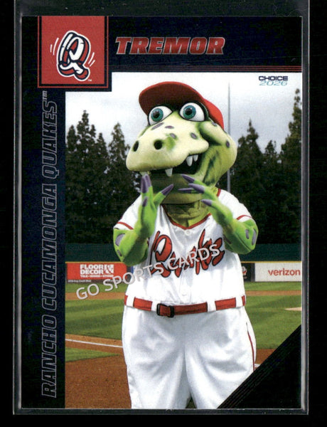 2026 Rancho Cucamonga Quakes Tremor Aftershock Crazy J Mascot