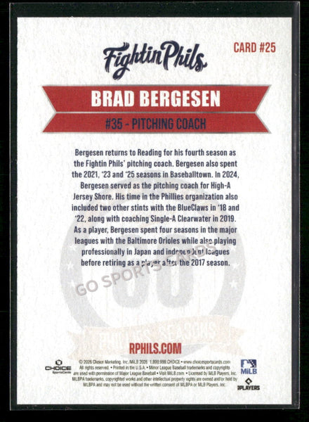 2026 Reading Phils 3rd Brad Bergesen