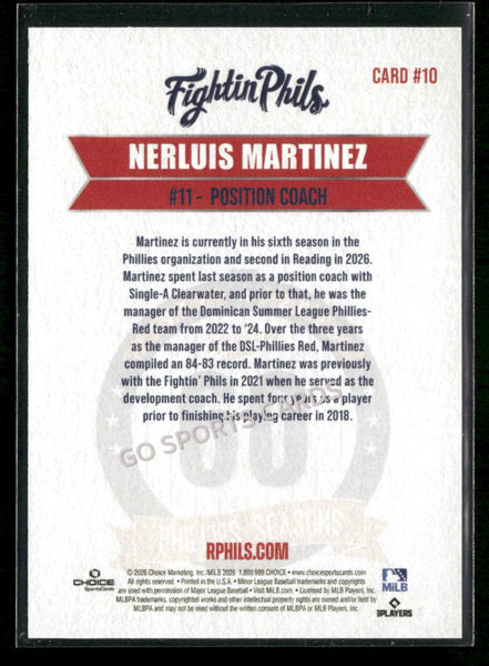 2026 Reading Phils 3rd Nerluis Martinez