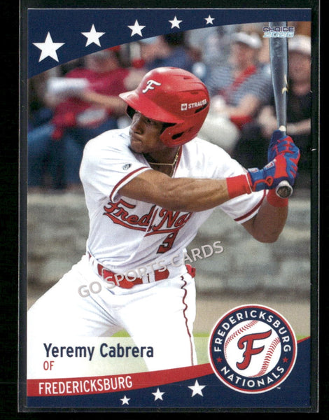 2026 Fredericksburg Nationals Yeremy Cabrera