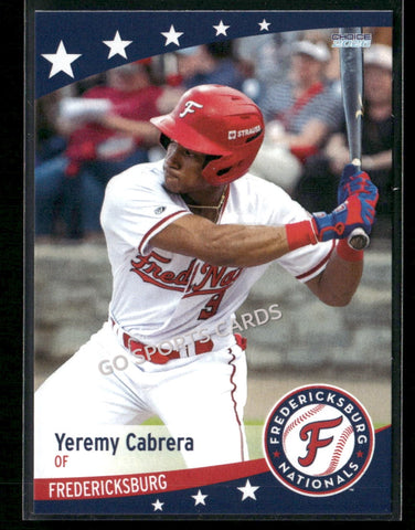 2026 Fredericksburg Nationals Yeremy Cabrera