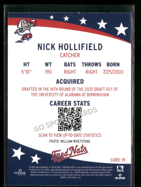 2026 Fredericksburg Nationals Nick Hollifield