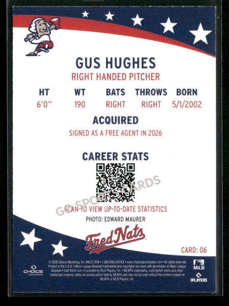 2026 Fredericksburg Nationals Gus Hughes