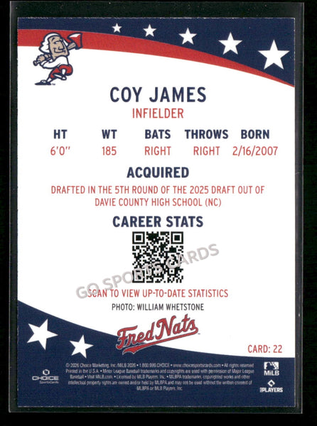 2026 Fredericksburg Nationals Coy James
