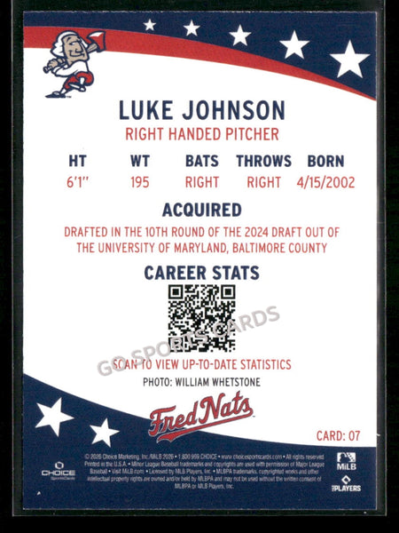 2026 Fredericksburg Nationals Luke Johnson
