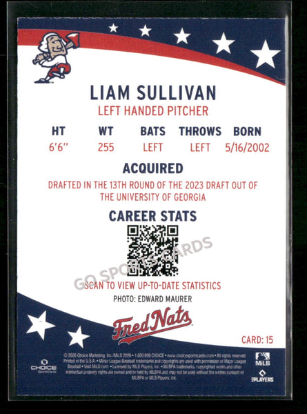 2026 Fredericksburg Nationals Liam Sullivan
