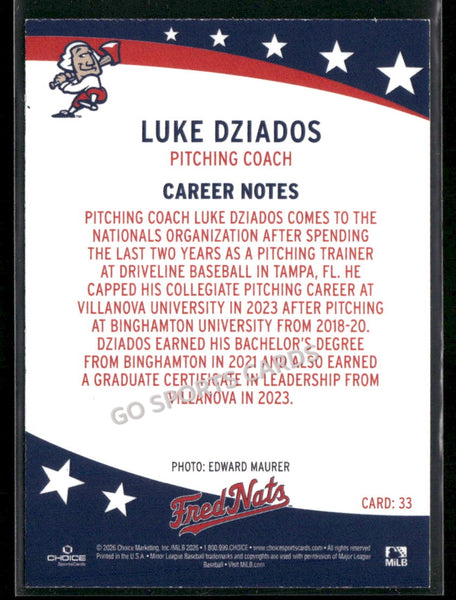 2026 Fredericksburg Nationals Luke Dziados
