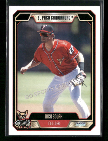 2026 El Paso Chihuahuas Nick Solak